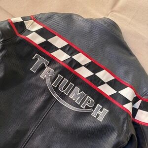 Triumph leather motorcycle jacket
